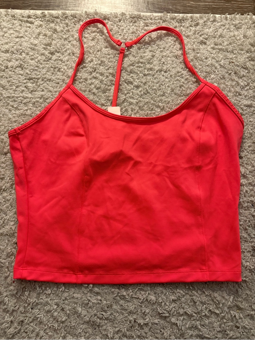 NWT Victoria's Secret On Point Cropped Racerback Tank Top. Size Large